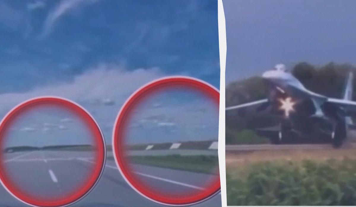 Украинские военные используют дороги как авиабазы для F-16/ Коллаж УНИАН из скриншотов LCI Украинские военные используют дороги как авиабазы для F-16/ Коллаж УНИАН из скриншотов LCI