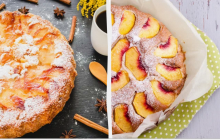 Бисквит высокий и мягкий, как пух: шарлотка с яблоками (персиками) за 1 час