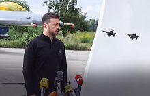 F-16 в небе Украины: в День Воздушных сил показали первые истребители (видео)