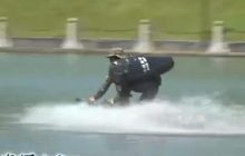 Китайский спецназ на электроскейтах запускал дроны в виде птичек, - BI (фото)