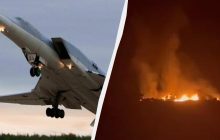 "Реально самолет падает?": на глазах у россиян рухнул бомбардировщик Ту-22М (видео)
