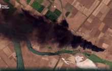 У РФ після атаки дронів четверту добу палає нафтобаза: супутникові знімки, відео