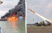 Паром РФ в порту "Кавказ" отправила на дно украинская ракета, вероятно, "Нептун", - СМИ