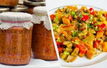 Всегда "разлетается" в первую очередь: овощное рагу на зиму без стерилизации