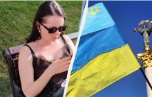 Львовская чиновница показала средний палец на просьбу встать во время гимна (видео)