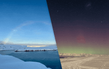 "Поймать" миражи: украинские полярники показали пять интересных атмосферных явлений