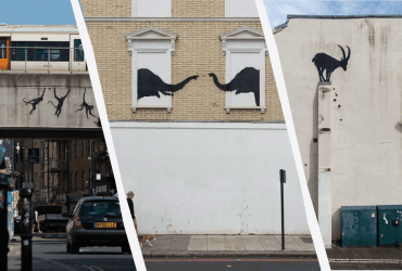 Вуличний художник Бенксі спантеличив британців незрозумілими малюнками тварин (фото)