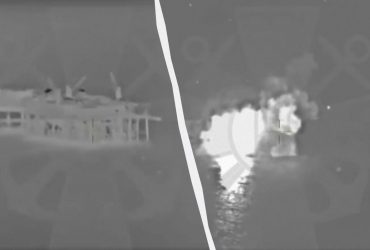 ЗСУ підірвали в Чорному морі газову вишку із десятками окупантів (відео)