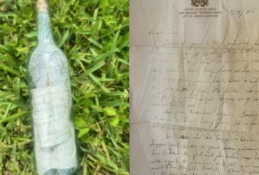 Жінка в горі сміття знайшла послання в пляшці з 1945 року (фото)