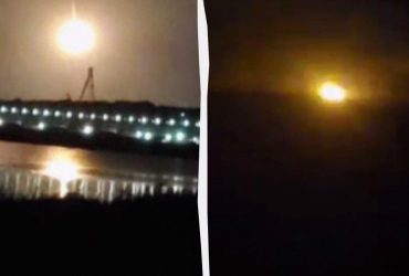 Россия заявила о массированном обстреле Крымского моста (видео)