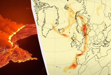 Опасные выбросы от извержения вулкана в Исландии достигли Европы