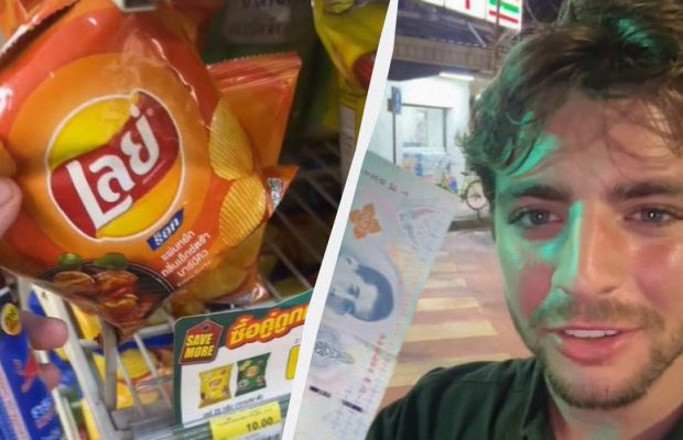 Чоловік показав, скільки всього можна придбати на 1 фунт стерлінгів у Таїланді