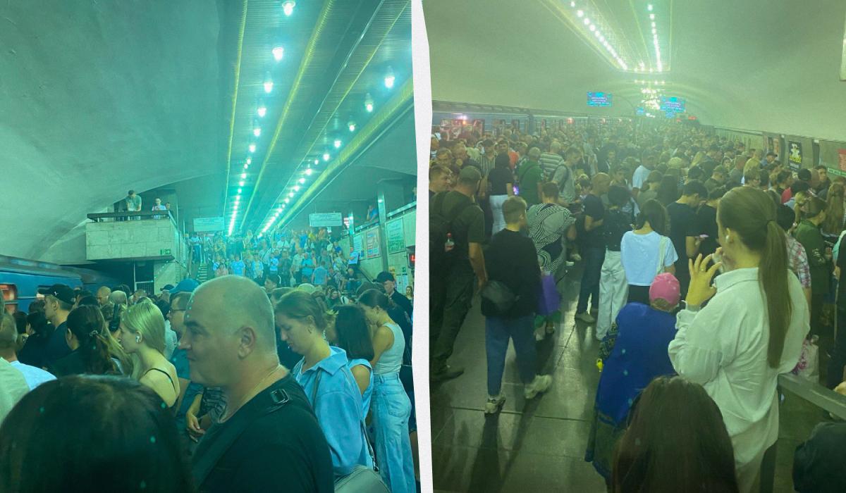 Через повітряну тривогу в Києві людям складно було доїхати з одного берега Дніпра на інший / колаж з фото УНІАН, Надя Пришляк Через повітряну тривогу в Києві людям складно було доїхати з одного берега Дніпра на інший / колаж з фото УНІАН, Надя Пришляк