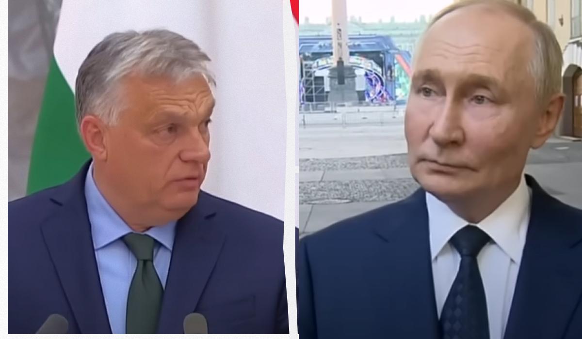 Орбан обіцяє більше дипломатичних сюрпризів після візиту до Москви / Колаж УНІАН, скріншоти Орбан обіцяє більше дипломатичних сюрпризів після візиту до Москви / Колаж УНІАН, скріншоти