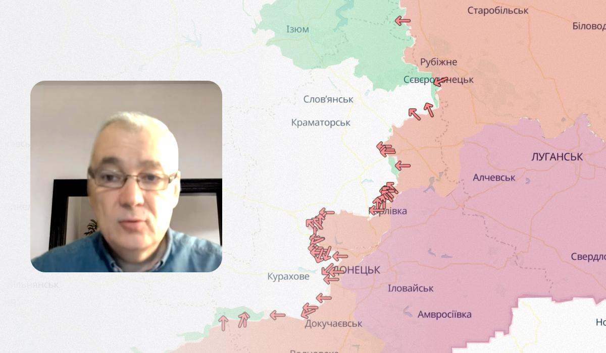Снегирев оценил, может ли РФ выйти на админграницы РФ / коллаж УНИАН, фото DeepState, кадр из видео Снегирев оценил, может ли РФ выйти на админграницы РФ / коллаж УНИАН, фото DeepState, кадр из видео