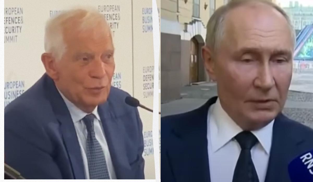 Боррель категорично висловився щодо "мирної угоди" з путінською Росією / Колаж УНІАН, скріншоти Боррель категорично висловився щодо "мирної угоди" з путінською Росією / Колаж УНІАН, скріншоти