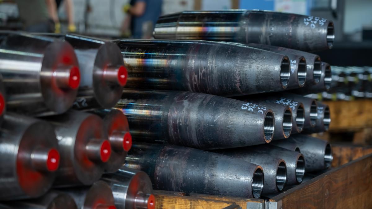 Заготовки для мінометних пострілів на виробництві / фото УБ Заготовки для мінометних пострілів на виробництві / фото УБ