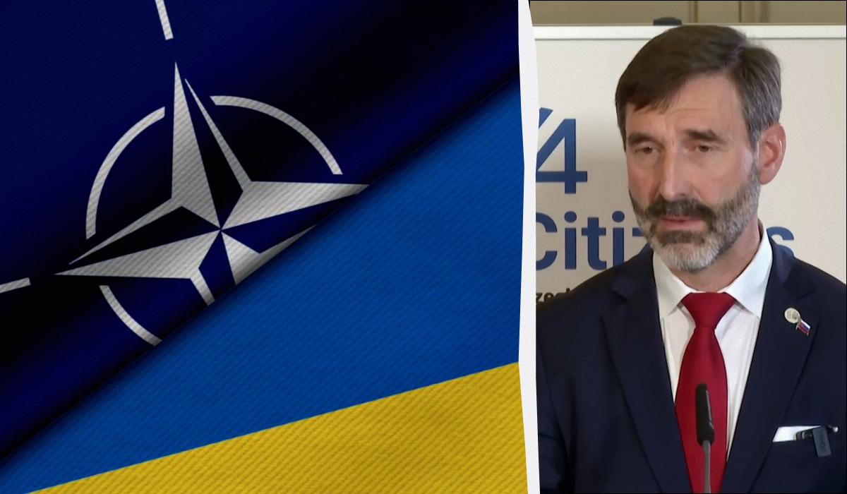Юрай Бланар заявил, что членство Украины в НАТО создаст "дополнительные конфликты" / коллаж УНИАН, фото ua.depositphotos.com, кадр из видео Юрай Бланар заявил, что членство Украины в НАТО создаст "дополнительные конфликты" / коллаж УНИАН, фото ua.depositphotos.com, кадр из видео