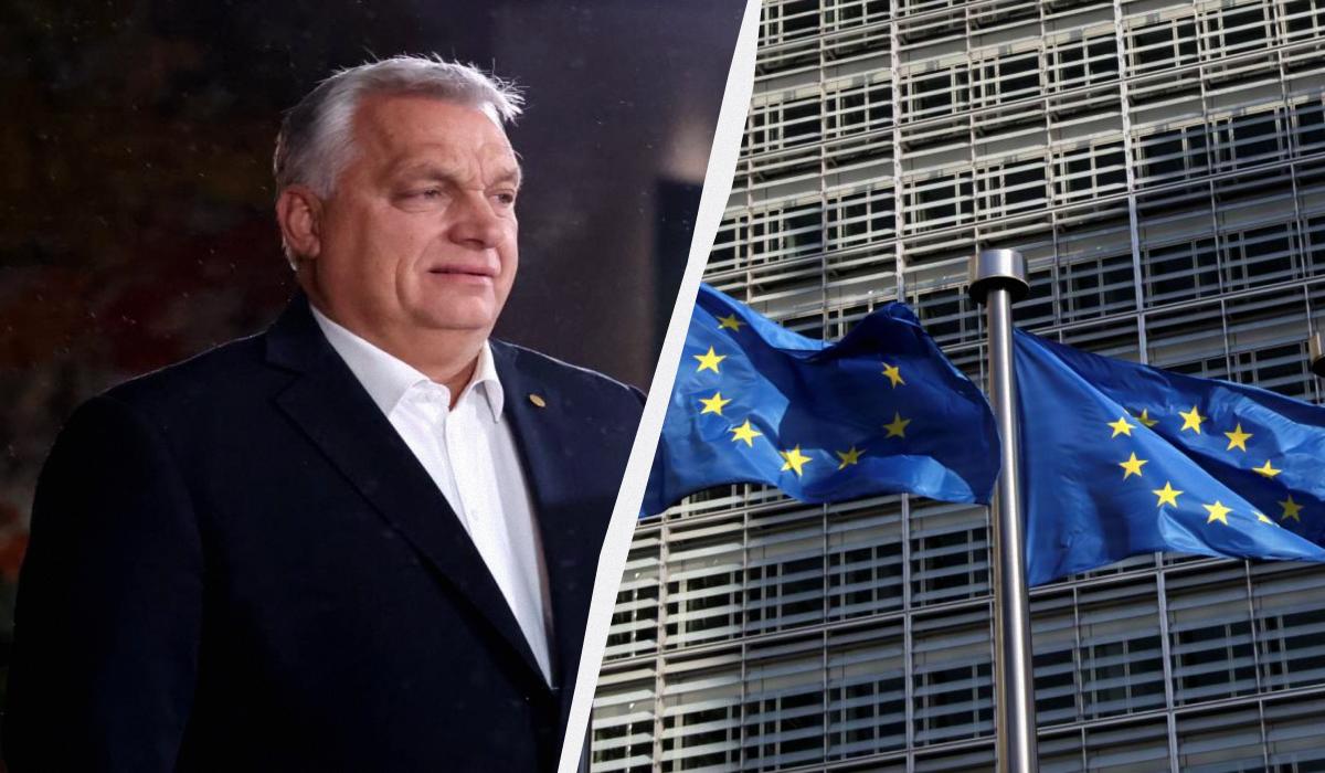 ЄС скоротить бюджетні виплати Угорщині / колаж УНІАН, фото European Union, REUTERS ЄС скоротить бюджетні виплати Угорщині / колаж УНІАН, фото European Union, REUTERS