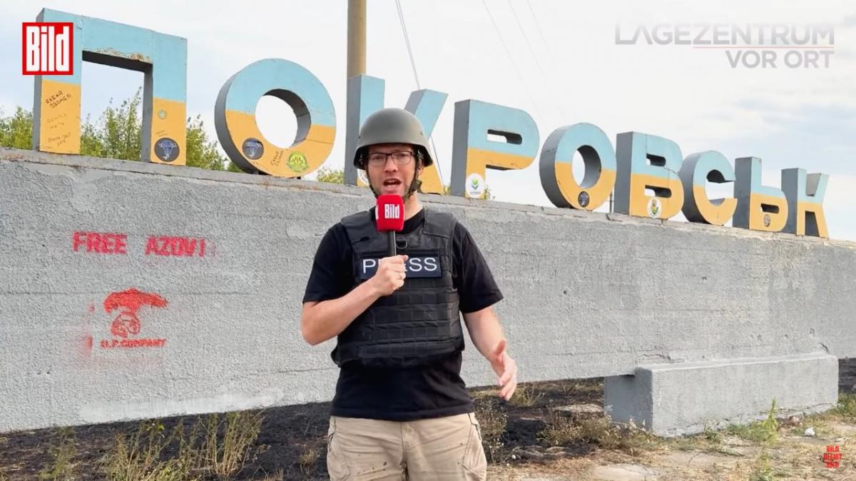 Журналист Bild рассказал о ситуации в городе / скриншот из видео BILD Журналист Bild рассказал о ситуации в городе / скриншот из видео BILD