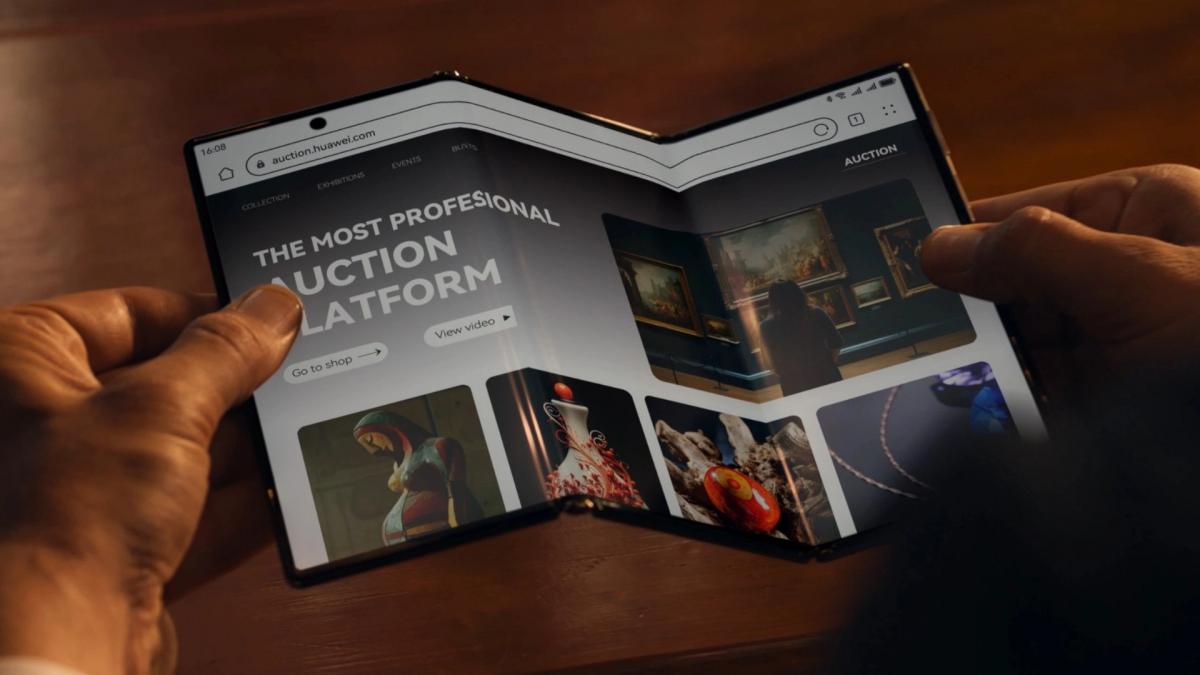 Huawei першою у світі випустила тричі складаний Mate XT / фото Huawei Huawei першою у світі випустила тричі складаний Mate XT / фото Huawei
