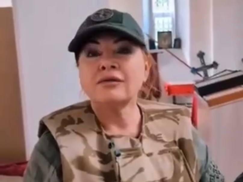 Оксана Білозір виступила в Курський області / скріншот відео Оксана Білозір виступила в Курський області / скріншот відео