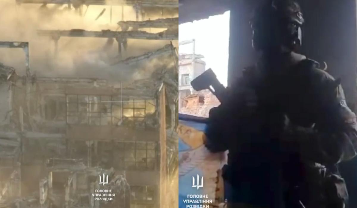 Бойцы ГУР освободили Волчанский агрегатный завод / коллаж УНИАН, скриншоты Бойцы ГУР освободили Волчанский агрегатный завод / коллаж УНИАН, скриншоты
