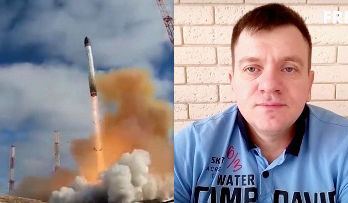 Попович сделал выводы из взрыва российской ракеты "Сармат" во время испытаний /коллаж УНИАН, скриншоты Попович сделал выводы из взрыва российской ракеты "Сармат" во время испытаний /коллаж УНИАН, скриншоты