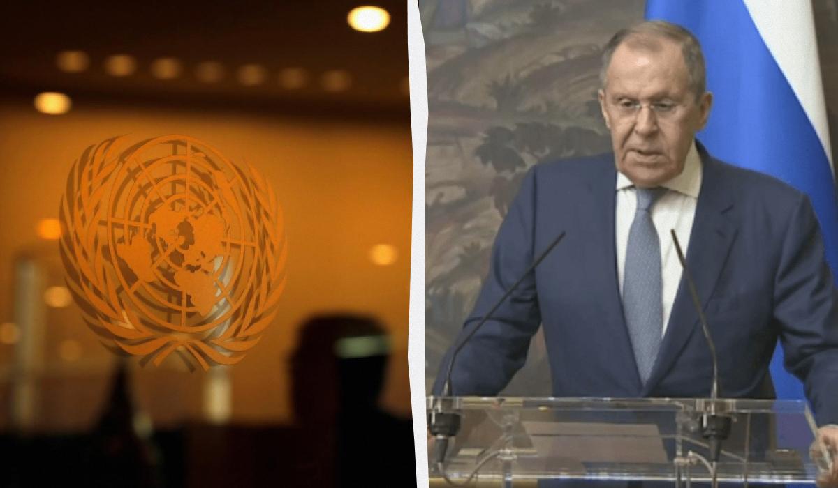 Сергей Лавров пожаловался на руководство ООН из-за позиции насчет украинской операции на Курщине / коллаж УНИАН с фото REUTERS и скриншота Сергей Лавров пожаловался на руководство ООН из-за позиции насчет украинской операции на Курщине / коллаж УНИАН с фото REUTERS и скриншота
