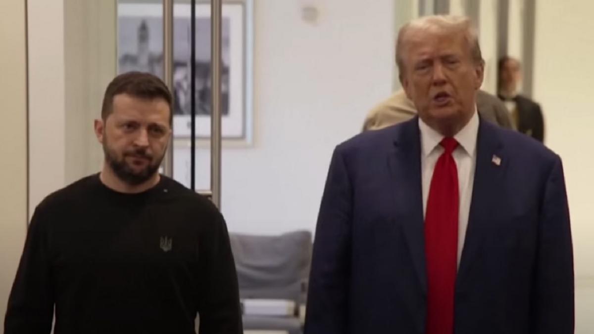 Зеленский представил Трампу свой план победы / скриншот Зеленский представил Трампу свой план победы / скриншот