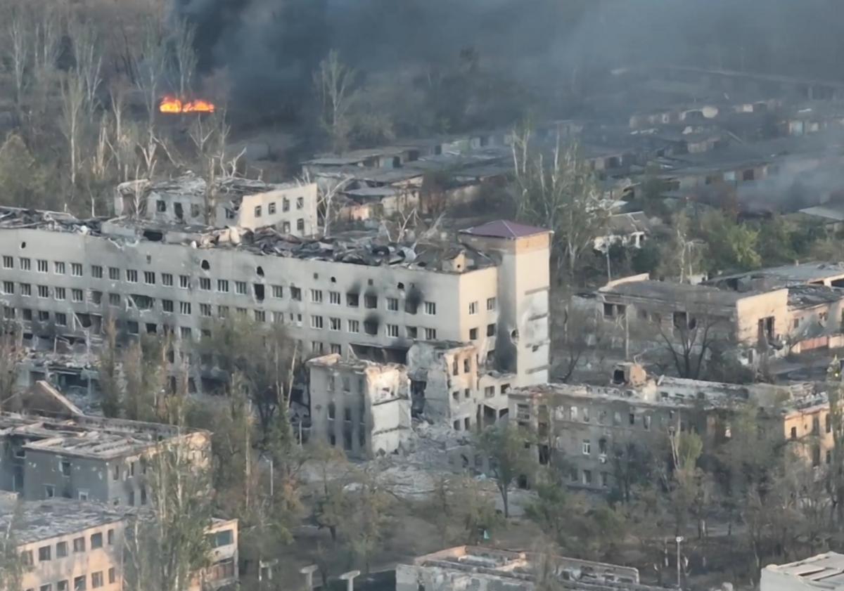 Россияне уже контролируют часть Торецка / скриншот Россияне уже контролируют часть Торецка / скриншот