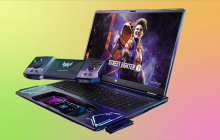 Acer показала необычный ноутбук с откидным тачпадом, который превращается в геймпад