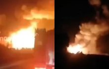 В России дрон ударил по складу боеприпасов, взрывы гремят уже несколько часов (видео)