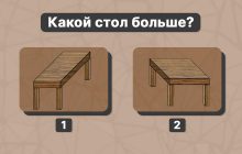 Только умный человек найдет решение: оптическая иллюзия со столом