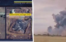 Удар по авиабазе Мариновка 22 августа: в британской разведке показали фото разрушений