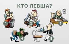 Кто из них левша: забавная головоломка для самых внимательных