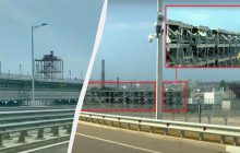 Росія хоче захистити Кримський міст: на Тузлі помітили вежі-трансформери (фото)