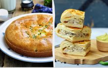 Любовь с первого кусочка: элементарный заливной пирог с курицей