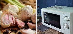 Чистый чеснок за 20 секунд: быстрый трюк с микроволновкой