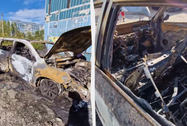 У Дніпрі невідомі спалили автомобіль голови патронатної служби 93 ОМБХолодний Яр (відео)