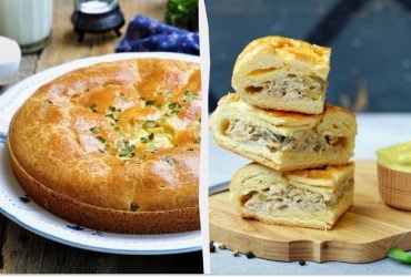 Любовь с первого кусочка: элементарный заливной пирог с курицей