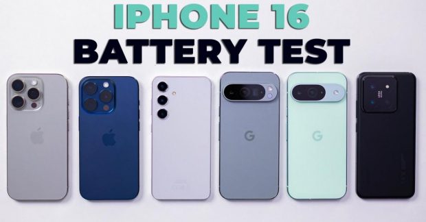 Какой смартфон лучше держит зарядку - iPhone 16, Galaxy S24 или Pixel 9 ...