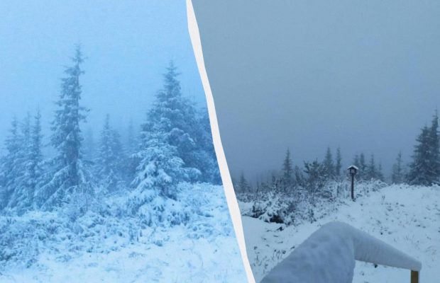 В Карпатах мороз -5°, одразу у двох областях України випав сніг (фото, відео)