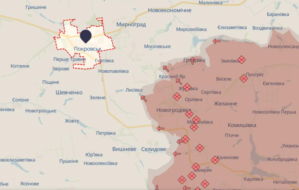 Експерт розповів про можливий план росіян щодо частини Донбасу / скріншот із deepstatemap.live Експерт розповів про можливий план росіян щодо частини Донбасу / скріншот із deepstatemap.live