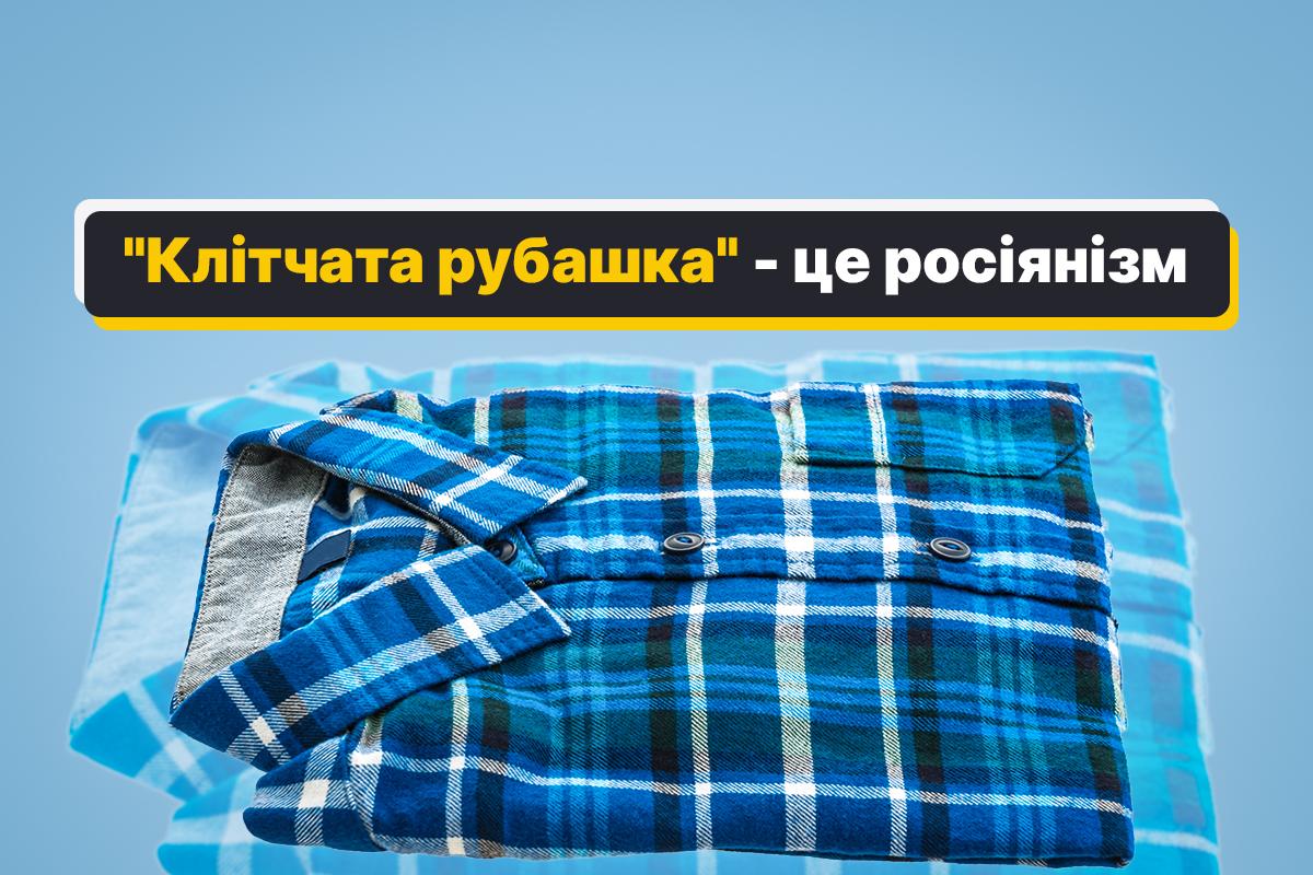 Як сказати українською "клітчата рубашка" / картинка УНІАН Як сказати українською "клітчата рубашка" / картинка УНІАН