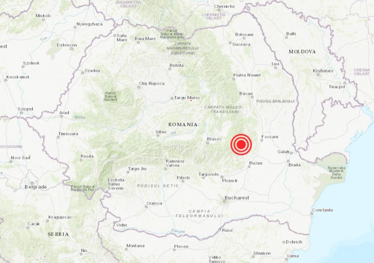 В Румунії стався землетрус, який відчули в Одеській області / Institutul Național de Cercetare-Dezvoltare pentru Fizica Pământului В Румунії стався землетрус, який відчули в Одеській області / Institutul Național de Cercetare-Dezvoltare pentru Fizica Pământului