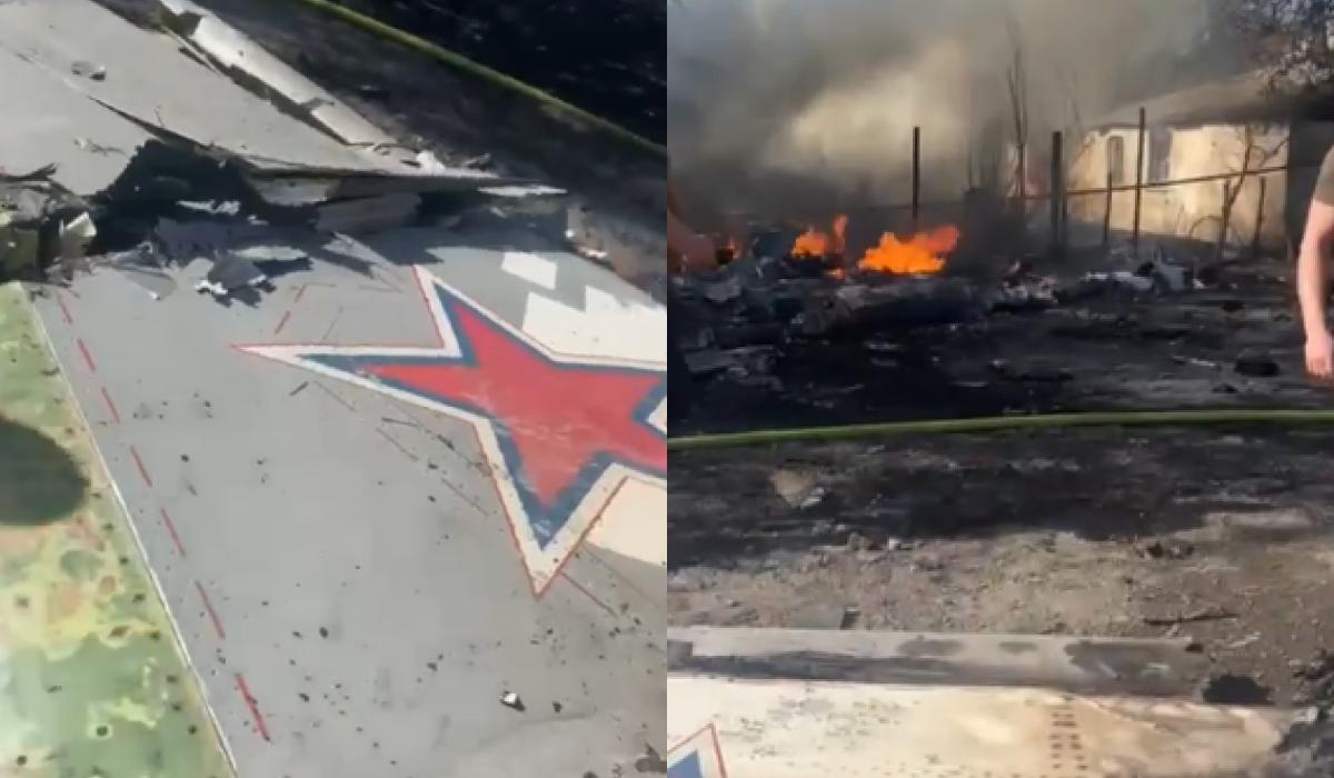 ЗСУ збили російський Су-25 на Донецькому напрямку / колаж УНІАН, скріншоти ЗСУ збили російський Су-25 на Донецькому напрямку / колаж УНІАН, скріншоти
