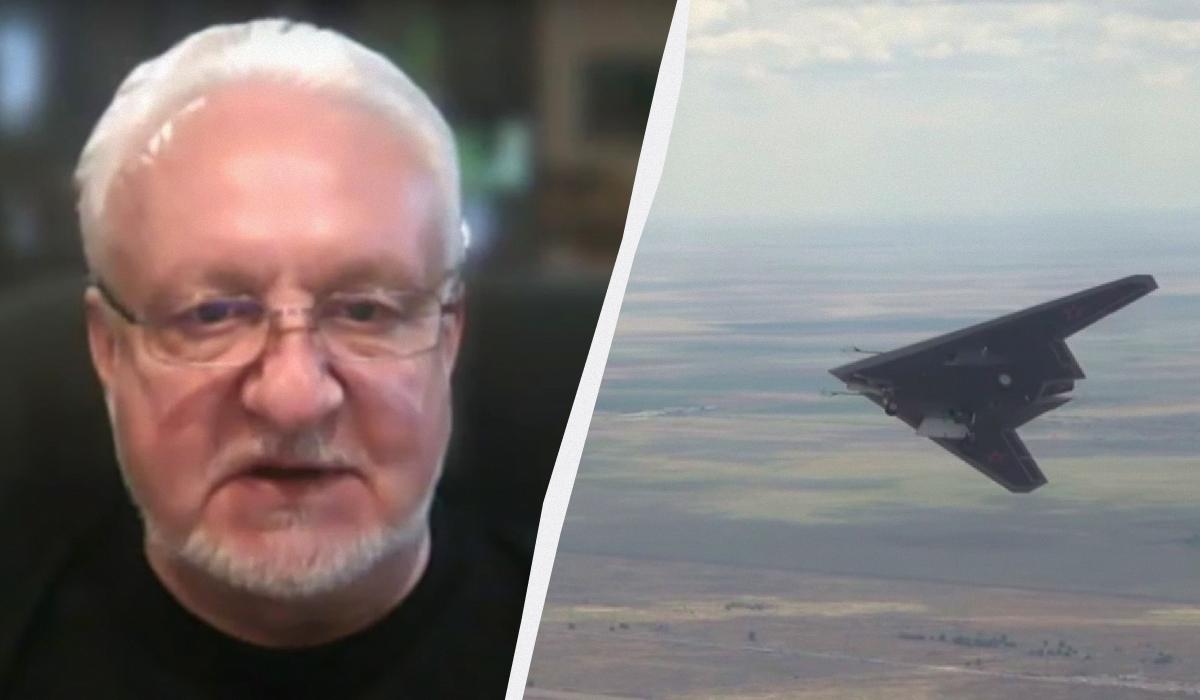 Безпілотник С-70 росіян - безглузда концепція / колаж УНІАН, скріншоти з відео Безпілотник С-70 росіян - безглузда концепція / колаж УНІАН, скріншоти з відео