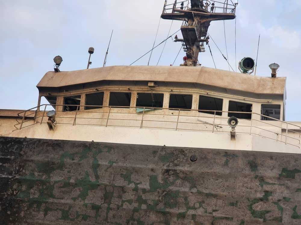 Росіяни вдарили по судну з кукурудзою, яке мало йти до Італії / фото АМПУ Росіяни вдарили по судну з кукурудзою, яке мало йти до Італії / фото АМПУ