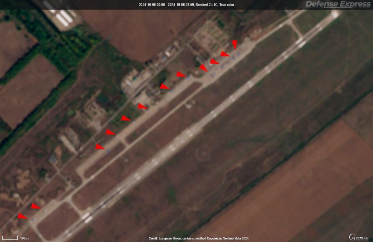 На авиабазе 6 сентября было 12 российских истребителей / фото Copernicus На авиабазе 6 сентября было 12 российских истребителей / фото Copernicus